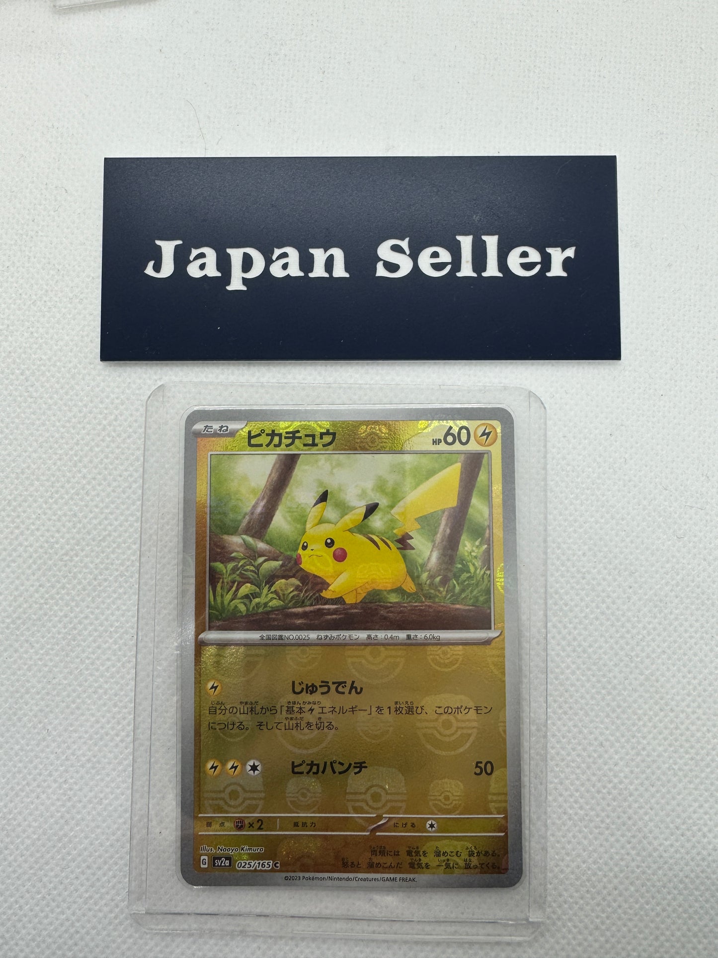 Pokemon Card TCG 151 Pikachu 025/165 sv2a AR Japanese MINT Master Ball