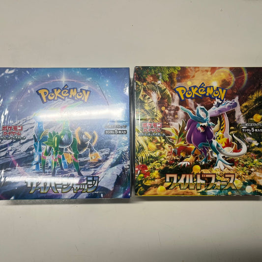 Pokemon Card Booster Box Wild Force & Cyber Judge sv5K sv5M Japanese w/shrink